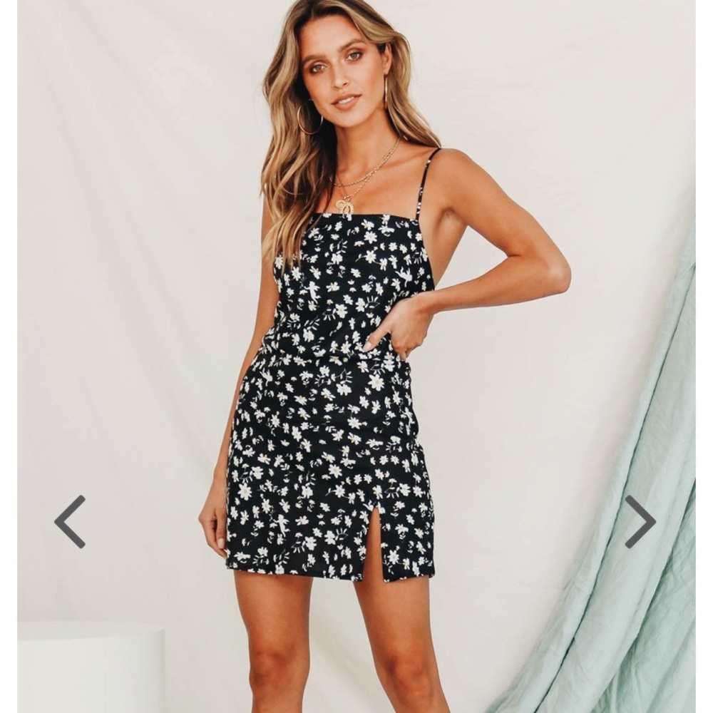 British Intrigue Bias Cut Mini Dress